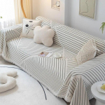Diivan kootud tekk Nordic Simple &uuml;hev&auml;rviline puuvillane niit Diivani kaitsekate Voodikate vaba aja gobel&auml;&auml;n piknikutekk 180x130cm 1pcs