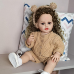Moekad Lokid juuksed S&uuml;ndinud Beebinukud 55 cm T&uuml;druk Elutruu Karu KEIUMI Moenukud Nukumudel Lapsed M&auml;ngukaaslased S&uuml;nnip&auml;ev J&otilde;ulukingitused M&auml;nguasi 22 inch about 55 cm