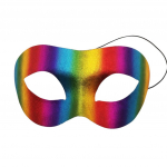 Halloweeni maskeraadi poolmask peokost&uuml;&uuml;mide balliks kuld