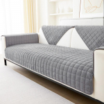 &Uuml;hev&auml;rviline libisemiskindel diivani kate Paks pehme pl&uuml;&uuml;s diivanipadja r&auml;tik elutoa m&ouml;&ouml;bli jaoks Decor Slipcovers diivanikatted 110x180cm tumehall v&auml;rv