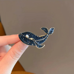 Pinkdudu mood Sinine teemantvaala pross Uus p&auml;rlikivist loomade pross naistele ehted kingitused PD1828 sinine