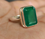 Smaragdk&otilde;rvar&otilde;ngas naistele, Statement-s&otilde;rmus, 925 prooviga t&auml;is h&otilde;be, V&auml;&auml;riskivis&otilde;rmus, K&auml;sitsi valmistatud ehted, Boho-s&otilde;rmus, Kingitus talle 4.5