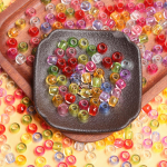 500g 8mm 10mm 4mm suure auguga juuksetarvikud Jumbo punutisele rastapatsikast rastapatsi helmed vaiguga juuksehelmed 8mm