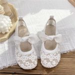 Puuvillasest ja linasest tikitud nokam&uuml;tsiga kingad Kirjanduslikud ja sobivad &uuml;hekordsed kingad Sweet Bow Sandaalid Naiste mugavad jalap&uuml;ksid 40