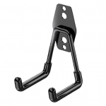 Kahe naelaga seinakonks Suurep&auml;rane kandev&otilde;ime ja raskeveokite libisemisvastane roostevastane lao garaaži asjade korraldus S must