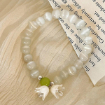 Vintage maikelluke lilledega helmestega k&auml;ev&otilde;ru, naiselik &otilde;rn, magus, opaalk&auml;ev&otilde;ru peoehted, kingitarvikud