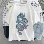 Naiste Unisex T-s&auml;rk Naiste Streetwear &Uuml;laosa Esteetiline &Uuml;lem&otilde;&otilde;duline T-s&auml;rk Harajuku Gooti Vabaaja L&uuml;hikeste Varrukatega Musta Tr&uuml;kiga Daamide R&otilde;ivad Unisex L