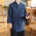 Soliidne meeste kimono Jaapani t&auml;navar&otilde;ivad meeste meeste jaapani riided s&auml;rkpluus Korea riided kardigan XL