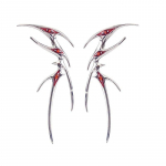 Gooti punk-liblikad k&otilde;rvaklambrid naistele mood punased kivikivid p&auml;kapiku cosplay k&otilde;rvar&otilde;ngad peoehted aksessuaarid kingitus