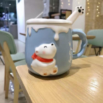 Armas multikas j&auml;&auml;karu kruus reljeefne keraamiline tass kohvitass piimatass veetassi joogikomplekt