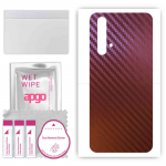apgo skin sticker film foil vinyl for the BACK compatible with Realme X50 5G, scratch-resistant, easy to install - Carbon Chameleon CAKA5