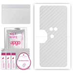 apgo Protective Skin Sticker for the back compatible with Lenovo Legion Duel, Wrap Film, Foil, Vinyl - Pattern Transparent Carbon