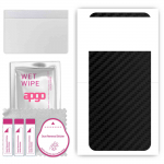 apgo Protective Skin Sticker for the back compatible with Xiaomi Redmi Note 11R, Wrap Film, Foil, Vinyl - Pattern Carbon Black