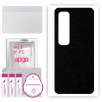 apgo Protective Skin Sticker for the back compatible with Xiaomi Mi 10 Ultra, Wrap Film, Foil, Vinyl - Pattern Matte Black