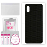 apgo Protective Skin Sticker for the back compatible with Samsung Galaxy A21 SC-42A, Wrap Film, Foil, Vinyl - Pattern Matrix