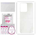 apgo Protective Skin Sticker for the back compatible with Vivo IQOO Z6 Lite 5G, Wrap Film, Foil, Vinyl - Pattern Matte Transparent