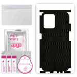apgo Protective Skin Sticker for the back+sides compatible with Realme C35, Full Wrap Film, Foil, Vinyl - Pattern Matrix