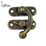 12 tk Nahast k&auml;sit&ouml;&ouml;kott Dekoratiivsed ehted Kingitus Vein Puidust kasti Haspi riivi konksud 1#