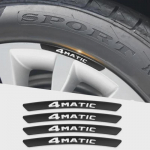 3D Alumiinium 4MATIC A M G Logo Velje Kleebised Embleem M&auml;rk A B C E S GLA GLC GLE GLS CLS Tarvikud 4MATIC Black