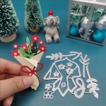 Lillekimpude metallist l&otilde;ikevormid lehtede jaoks Scrapbooking L&otilde;ikamine paberist kaardid Reljeefsed dekoratiivsed k&auml;sit&ouml;&ouml;vormid dies