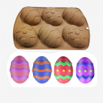 1 tk lihav&otilde;ttemuna poolkera kujuga silikoonist &scaron;okolaadivorm DIY k&uuml;psetuspuding &scaron;okolaadikoogivorm kondiitritooted k&ouml;&ouml;gitarvikud pruun