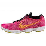 Nike Flyknit Zoom Agility Roosa Pow Naiste Tennised Hele-Tsitruseline-Must-Spordi-Fuksia 698616-602 38