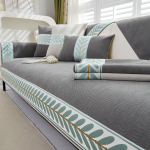 Kalasabamustriga &scaron;enillilehe servade liitmine diivanikate libisemiskindel diivani kate Elutoa diivan seljatugi k&auml;etoe kaitsematt 70x70cm 1pcs