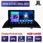 Android Car Radio Stereo BMW X3 E83 2004-2012 2 Din Multimeedia Carplay Navigatsiooni Autoraadio GPS WIFI Peaseade 4+64GB 4+64GB