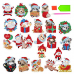 1 komplekt teemantmaali kleebis, meisterdamine, multifilmi mustriga j&otilde;ulukivist kleebiste komplekt p&uuml;hadekaunistuseks