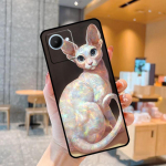 Sphinx Cat Printing joonistuskohver Realme C55 C33 C31 C35 C30 C11 C15 C25s C21Y GT Neo 5 3T 2T 8 9 10 11 Pro Plus jaoks Realme C33