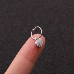 Kuum m&uuml;&uuml;dav kristall 1 tk k&otilde;hre spiraal ehe augustamine naba s&otilde;rmus k&otilde;rvar&otilde;ngas r&otilde;ngad Tragus Gorgeous