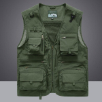 Vest Vest jakk Meeste Mitmetaskuline Klassikaline meeste Varrukateta Mantel V&auml;litingimustes Fotograafi jakid 5XL Vest Reisiriided XXXXXL black