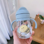 250 ml Baby Sippy veetass, lapse k&auml;epide &Otilde;ppige s&ouml;&ouml;tmist Joogipudel l&auml;mbumisvastane sinine