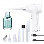 3-&uuml;hes juhtmeta kaasaskantav &otilde;hutolmuimeja majapidamises kasutatav juhtmeta &otilde;hupuhur Laetav tolmupuhur arvuti klaviatuuri jaoks valge