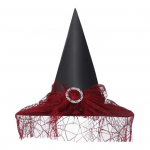 Halloweeni n&otilde;iam&uuml;ts pits &auml;mblikuv&otilde;rkkaunistused suure &auml;&auml;rega, terava otsaga v&otilde;lur, n&otilde;id Cosplay kummitusmaja karnevalipeo kost&uuml;&uuml;m, m&uuml;ts, peakatted oranž