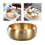 Copper Tea Wash Basin Cup Easy to Clean Bucket Residue Barrel Set for Mother Round