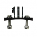 Universaalne kiivri fikseeritud kinnitus, mitte paigaldatav kaamera, kergesti deformeeritav lihtne roostekindel metallist kronsteini adapter must