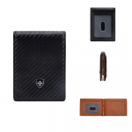 Meeste kahekordne s&uuml;sinikkiust RFID-kaitsega krediitkaardihoidja Magnetkaitsega rahakott, moodne rahakott rahakotis must