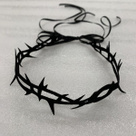 Thorns Velvet Choker kaelakee naistele Vintage Clavicle kett Gooti t&uuml;druku kaela ehete aksessuaarid must