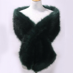 Pruudisall karusnahast varastas kunstkarusnahast m&auml;his &otilde;htukleit Bolero neem Pulmasall Talvine pruudimantel L