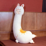 1tk 70/100cm Armsad Alpaka pl&uuml;&uuml;sist m&auml;nguasjad Armsad magamispadjaga t&auml;idetud loomanukud lastele Beebi s&uuml;nnip&auml;evakingitus 100cm valge