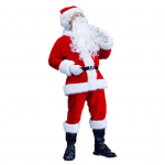 1 komplekti j&otilde;ulukost&uuml;&uuml;m sisaldab &uuml;lap&uuml;kse, m&uuml;tsirihma ja habet J&otilde;uluvana cosplay etendus, draama lava, ooperietendused, fotograafia riietus