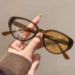 Sinist valgust blokeerivad fotokroomse l&uuml;hin&auml;gelikkuse prillid &Uuml;livalgused kassisilmad, naiste k&otilde;rglahutusega optilised prillid -1.0