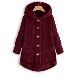 Naiste mood pl&uuml;&uuml;sist tasku, talv pacthwork, pikkade varrukatega, hoiab kassi k&otilde;rvad soojas XL veini