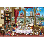 Epoch 1000-osaline pusle PEANUTS Snoopy Londonis (50 x 75 cm) 12-614s liimi ja spaatliga punktipiletiga EPOCH beige