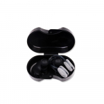 Swimming silicone earplug nose clip set, waterproof spiral earplug box, adult and child beginner swimming equipment must