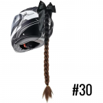 Uued Mootorratta Kiivri Punutised Naiselikud Punutised Parukas Mootorratta Kiivritele 11 V&auml;rvi Keerutatud Kahekordne Pats Hobusesaba Imikinnitusega Vibu