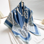 90 * 90 cm Uus Twill Silk Lihtne p&auml;ikesekaitse, soe suur kandiline sall Sall pear&auml;t naistele 90x90cm