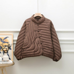 Naiste talvine vabaaja naiste lahtine massiivne valge pardi sulemantel Kerge puhv Parka v&auml;lir&otilde;ivad naiste p&uuml;stkraega &uuml;herealine mantel M