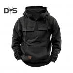 Kevads&uuml;gisene meeste kapuuts, suur plaaster, tasku, pingutusn&ouml;&ouml;riga kapuutsiga rinnataskud, poolt&otilde;mblukuga, pikad varrukad, &uuml;hev&auml;rvilised sporditopp XL roosa